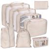 8/7/6 Pieces Set Travel Organizer Storage Bags Suitcase Packing Cubes Set Cases Portable Folding Luggage Clothes Shoe Tidy Pouch