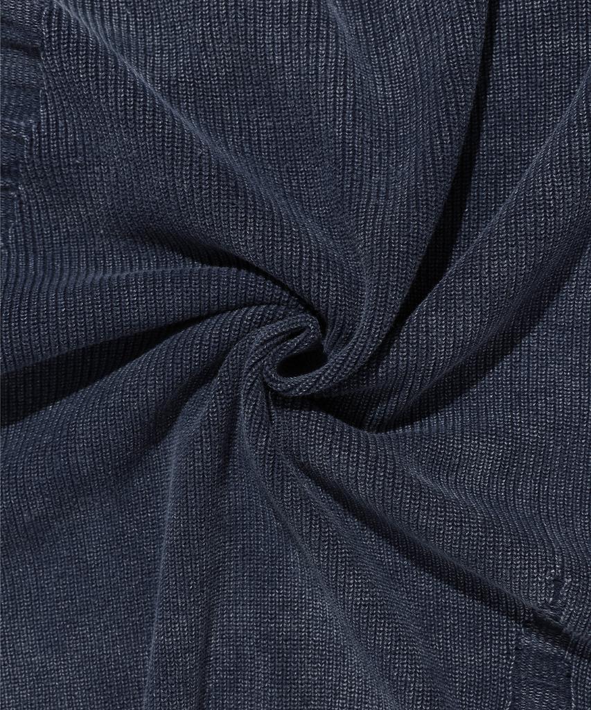 Aeca Washed Destroyed Cardigan-Navy
