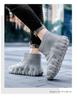 Men's Waterproof PVC Mid-Cut Snow Boots with Thick Non-Slip Sole, Fashionable, Warm, Dual-Purpose Casual Rubber Shoes.