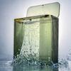 16L Transparenter großer Mülleimer für den Haushalt, wasserdichter Aufbewahrungseimer aus Kunststoff für die Haushaltsküche, kann den Mülleimer mit Bombenabdeckung drücken