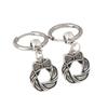 Personalized Gothic Stainless Steel Bow Earrings - Dark Style for Women, Perfect Christmas Gift