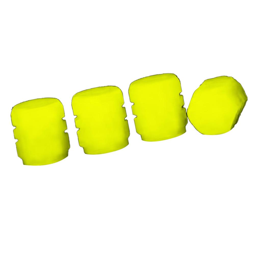 Luminous Tire Valve Cap Rubber Fluorescent Tire Valve Cap Luminous Air Nozzle Tire Valve