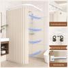LIEI Arc Waterproof Thickened Shower Curtain Rod
