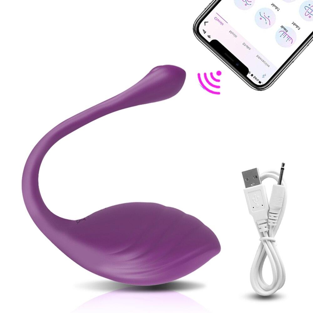 Neue weibliche APP drahtlose Fernbedienung Vibrierendes Ei G-Punkt-Massagegerät Vibrator Masturbation Sexspielzeug