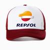 Berretto da baseball Repsol per sport all'aperto cappellino regolabile cappelli estivi in rete fresca traspiranti cappello da corsa