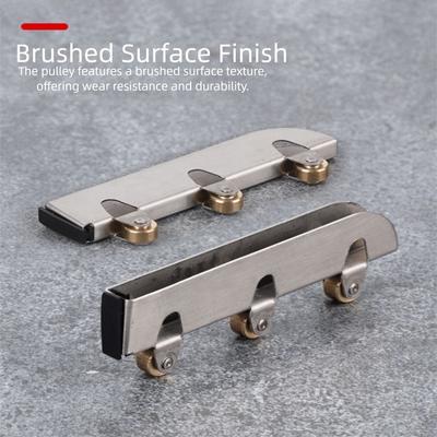 Door Track Stainless Steel Glass Door Pulleys Roller Track Wheel Glass Sliding Door Pulley Window Pulleys Window