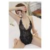 Sex Underwear, Women's Sexy Neck Halter Lace Triangle Onesie, Sex Underwear Set, One Piece with Hair.