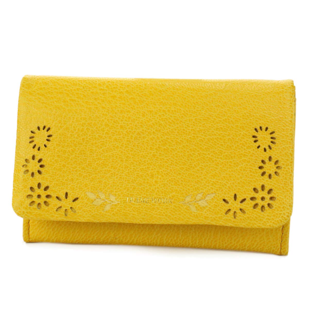 

Візитниця Натуральна Шкіра Плеузе Жовта [Каркас] Жіноча FW-41804-52 жовтий