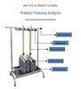 Freestanding Stainless Steel Mop and Broom Holder Rack