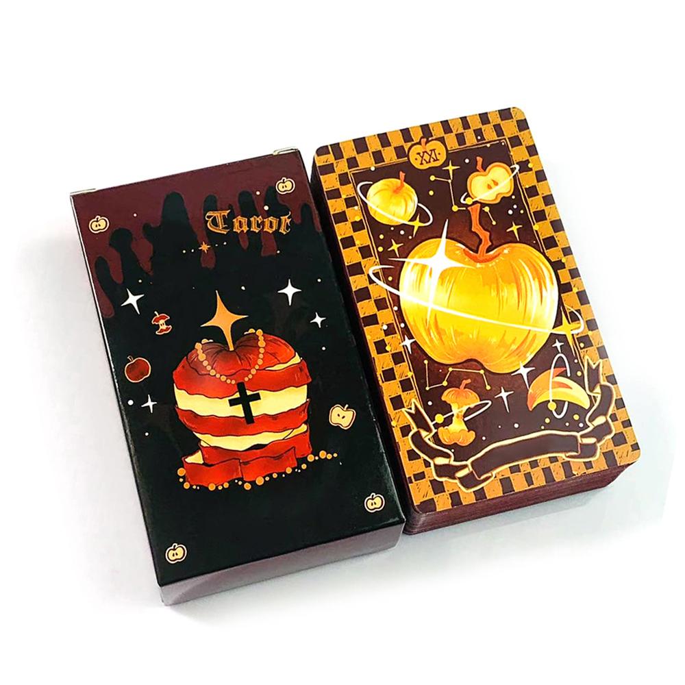 Carte dei Tarocchi Mazzo di Tarocchi di Halloween Divinazione Predittiva Tavola da Gioco, Gioco per Riunioni di Famiglia di Halloween, Regali di Natale