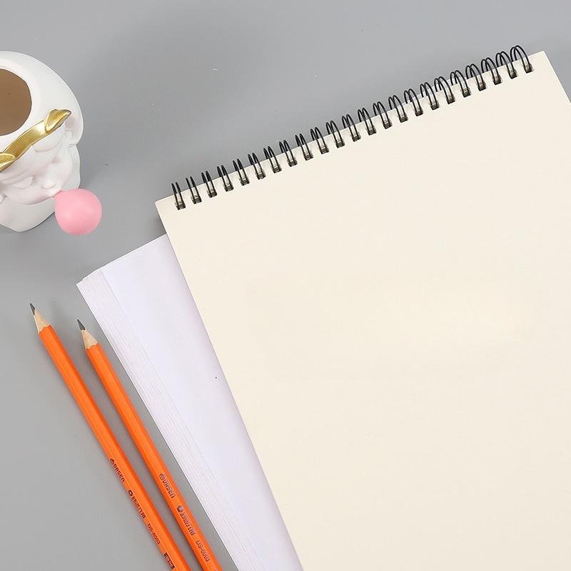 Professional Sketchbook Thick Paper Spiral Notebook Art School Supplies Pencil Drawing Notepad Stationery Cute Gel Pens Pencil