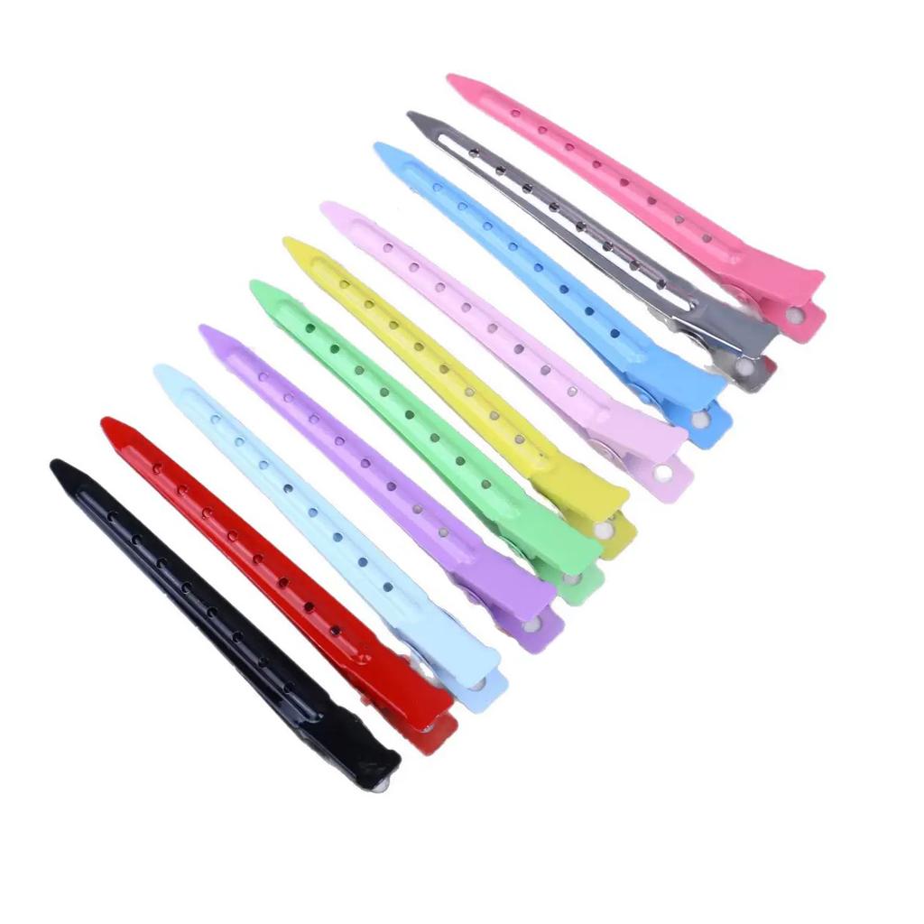 10pcs/lot Metal Duckbill Clip Curly Hairpin Barrettes Hair Styling Clips Clamps Haircut Hairclip Tools Fluffy Hair Root Barrette