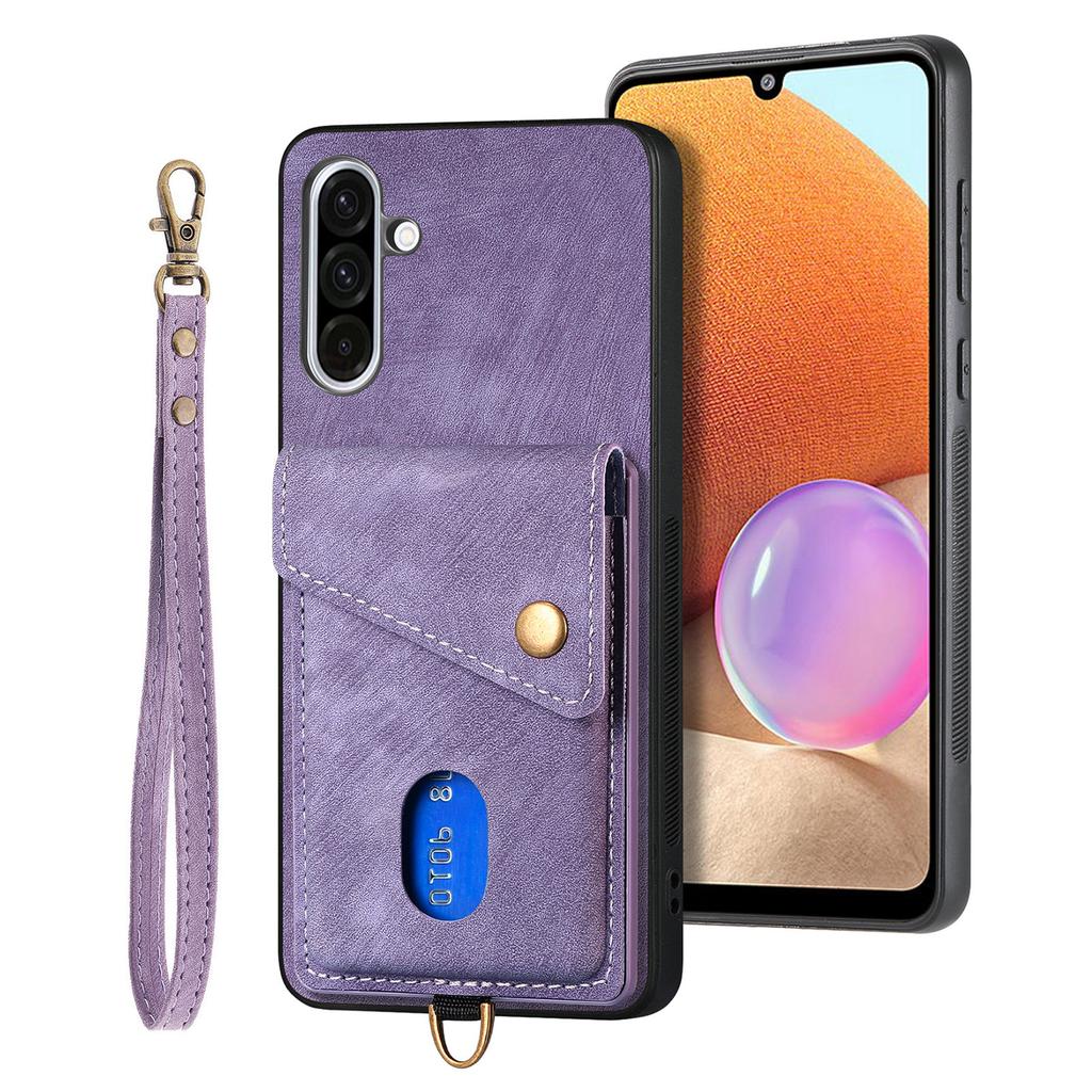 For Samsung Galaxy A56 5G Case with Card Holder Kickstand Leather Phone Back Cover