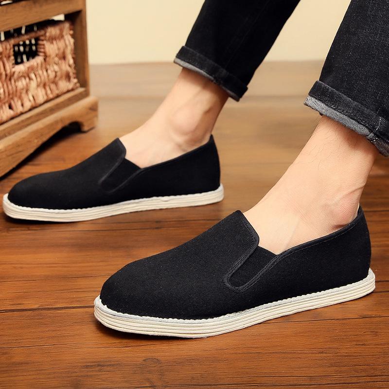 Men's Old Beijing Cloth Shoes – Spring/Autumn Casual Shoes for Middle-Aged and Elderly with Thousand-Layer Sole