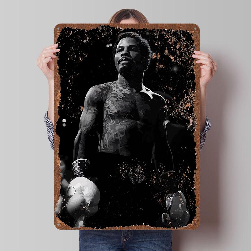 Gervonta Davis Boxer Metal Posters Custom Vintage Metal Signs Wall Art Tin Plaque for Man Cave Modern Home Decoration Ornaments