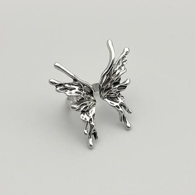 Retro Big Butterfly Ring For Women Men Silver Color Punk Gothic Open Ring Handmade Designer  Unisex Accessories Love Gift