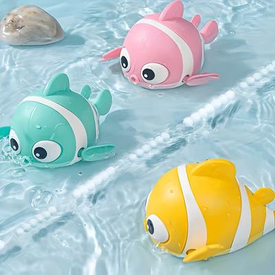Jouet aquatique pour bébé, poisson clown, pour l'été, pour salle de bain, pour enfants, sur chaîne, pour l'intérieur et l'extérieur, cadeau, 1/3 pièces
