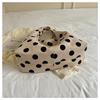 Niche Polka Dot Women's Single Shoulder Bag, Versatile Color Block Design, Large-Capacity Korean Style Underarm Bag