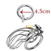Cock Cage Sex Toys for Men Lockable Stainless Steel Penis Cock Ring Sleeve Lock Male Chastity Belt