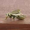 New Solid Brass Insect Bee Figurines Miniatures Tea Pet Crafts Collection Desktop Small Ornaments Home Decoration Accessories