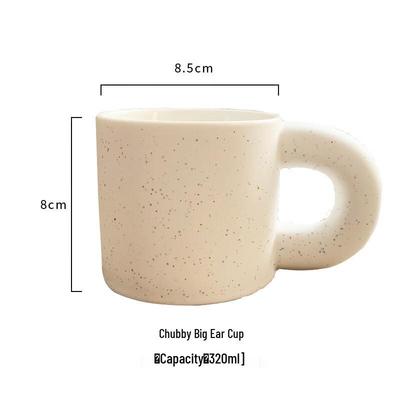 Shangqi Matte Keramik Kaffeetasse mit großem Henkel