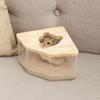 Transparent Hamster Bathtub Star Moon Shape Anti-leak Golden Bear Bath Toilet with Cover Hamster Sand Bath Box