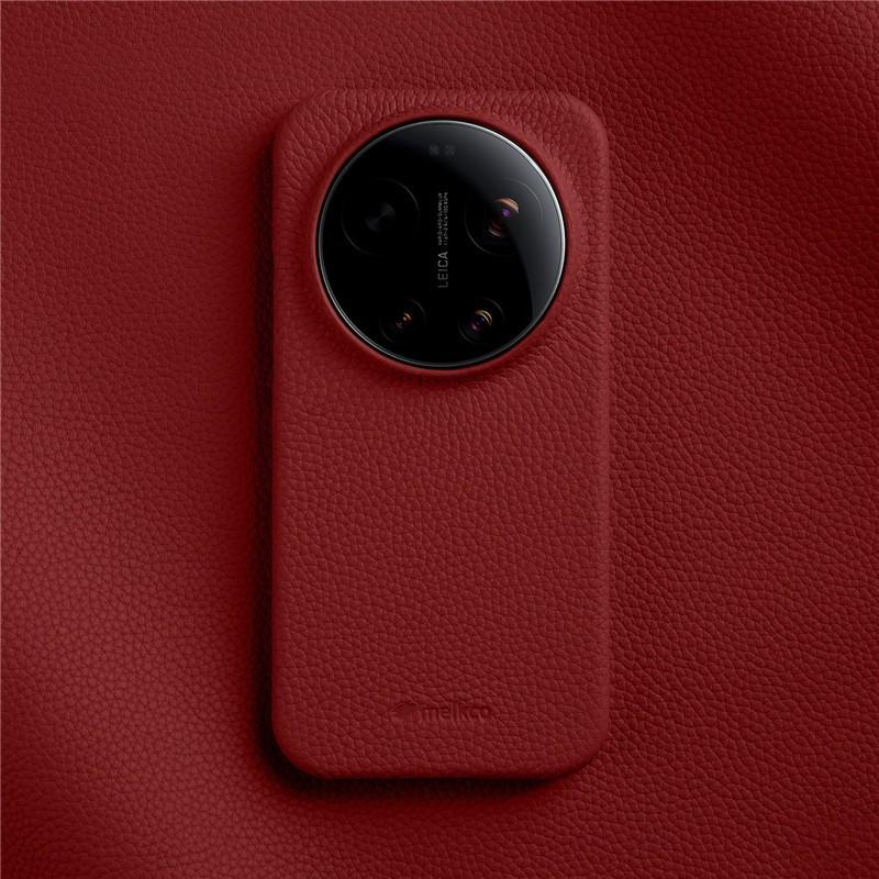 Melkco 100% Genuine Leather Magnetic Case for Xiaomi 17 Ultra Wireless Charging Plain Cowhide Hard Back Cover with Retail Box