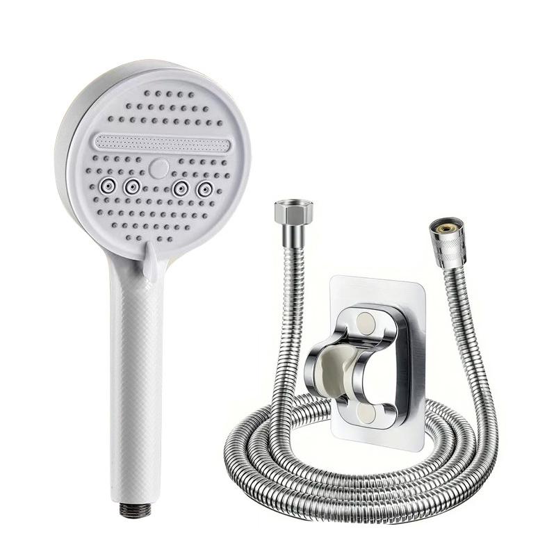 Pressurized 12cm Five-speed Large Panel Filter Shower Head Handheld Home Bathroom Shower Shower Head Set