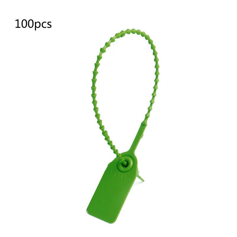 100 Stück Selbstverriegelnde Beschilderungsbinder Kunststoff Manipulationssichere Siegel (250mm/10" Länge)