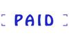 Printtoo Paid Self Inking Rubber Stamp Pre-Inked Office Stamp- Home Office Business Stationery, Black- 42 x 9