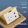 FEIDIAO Gold All-Metal Pop-up 5-Hole Floor Socket