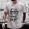 Tshirt for Men The Beer Are Calling and I Must Go Graphic T Shirts Y2k Clothes Oversized Streetwear Friends Drinking Party Tops