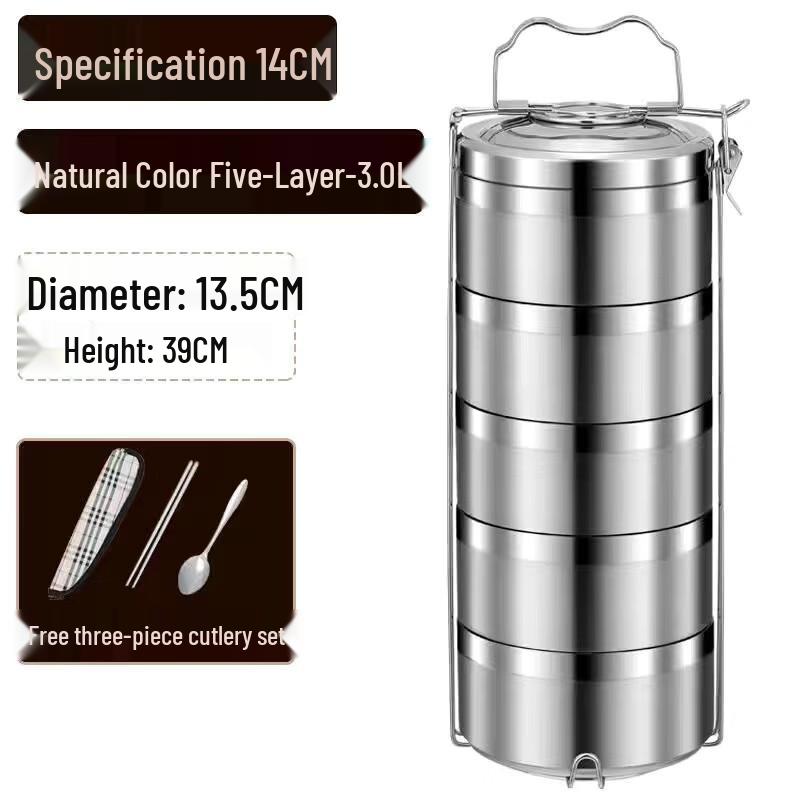 Ru Han Stainless Steel Insulated Multi-layer Lunch Box