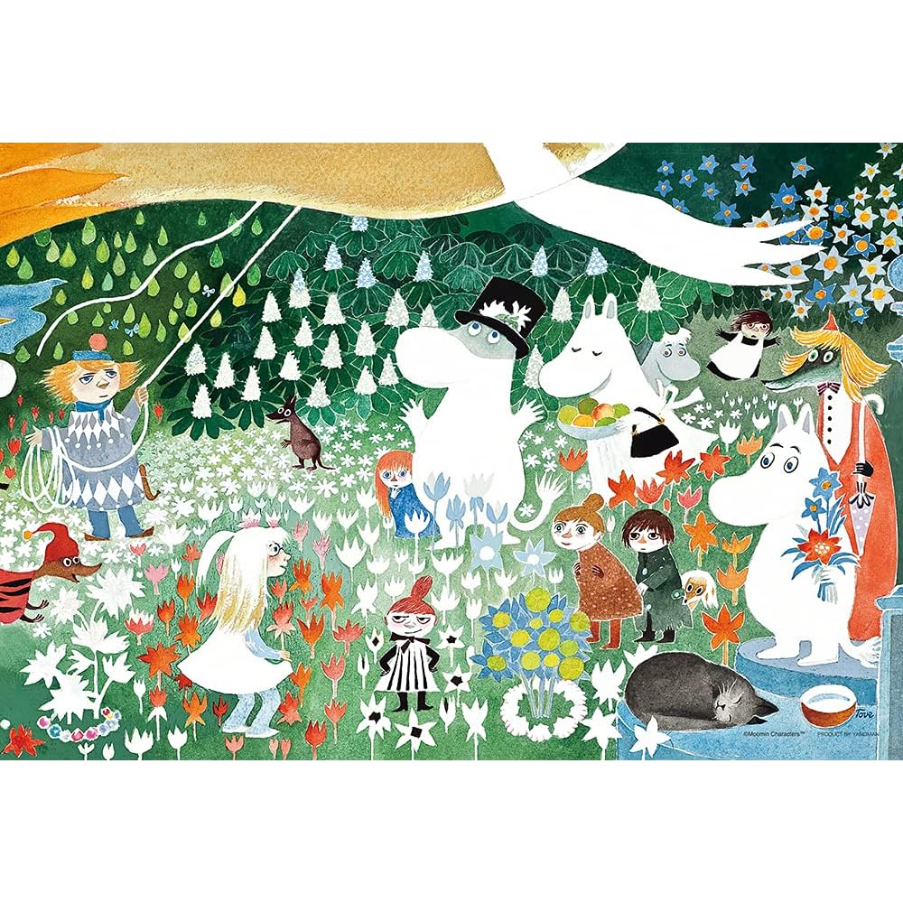 Yanoman Moomin The Dangerous Journey 1000 Piece Jigsaw Puzzle Compact Pieces 26x38cm with Instruction Card