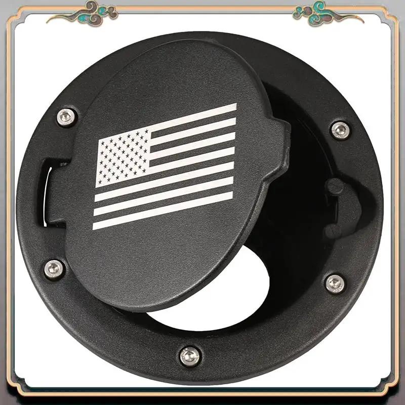 Car Fuel Filler Door Gas Tank Cap Cover Accessories For Jeep Wrangler JK & Unlimited Sport Rubicon Sahara 2007-2017 US Flag