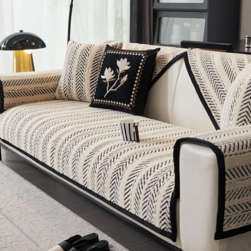 

Зимний чехол с рисунком «рыбье кости» Funda Sofa Mats Living Home Non-Slip Sofa Cushion Couch Sofa Covers 70X70