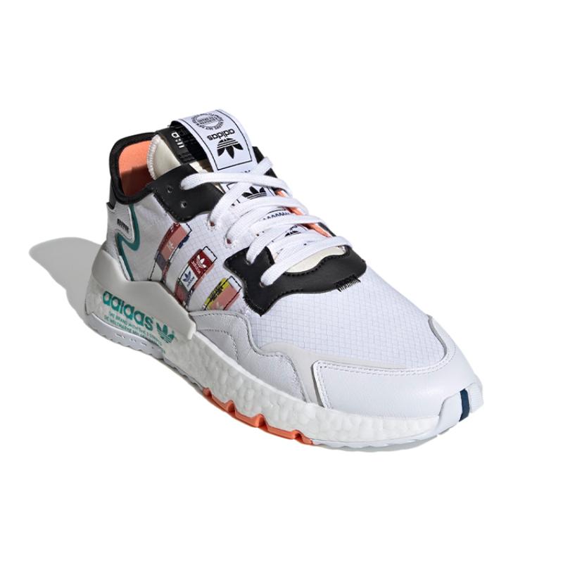 adidas Originals Nite Jogger Boost 'Grey Black Green' Sneakers FX3811