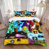 Colorful Adventure Pixel World Print 3Pcs Bedding Setduvet Cover With 2 Bedropillowcase Home Birthday Gift