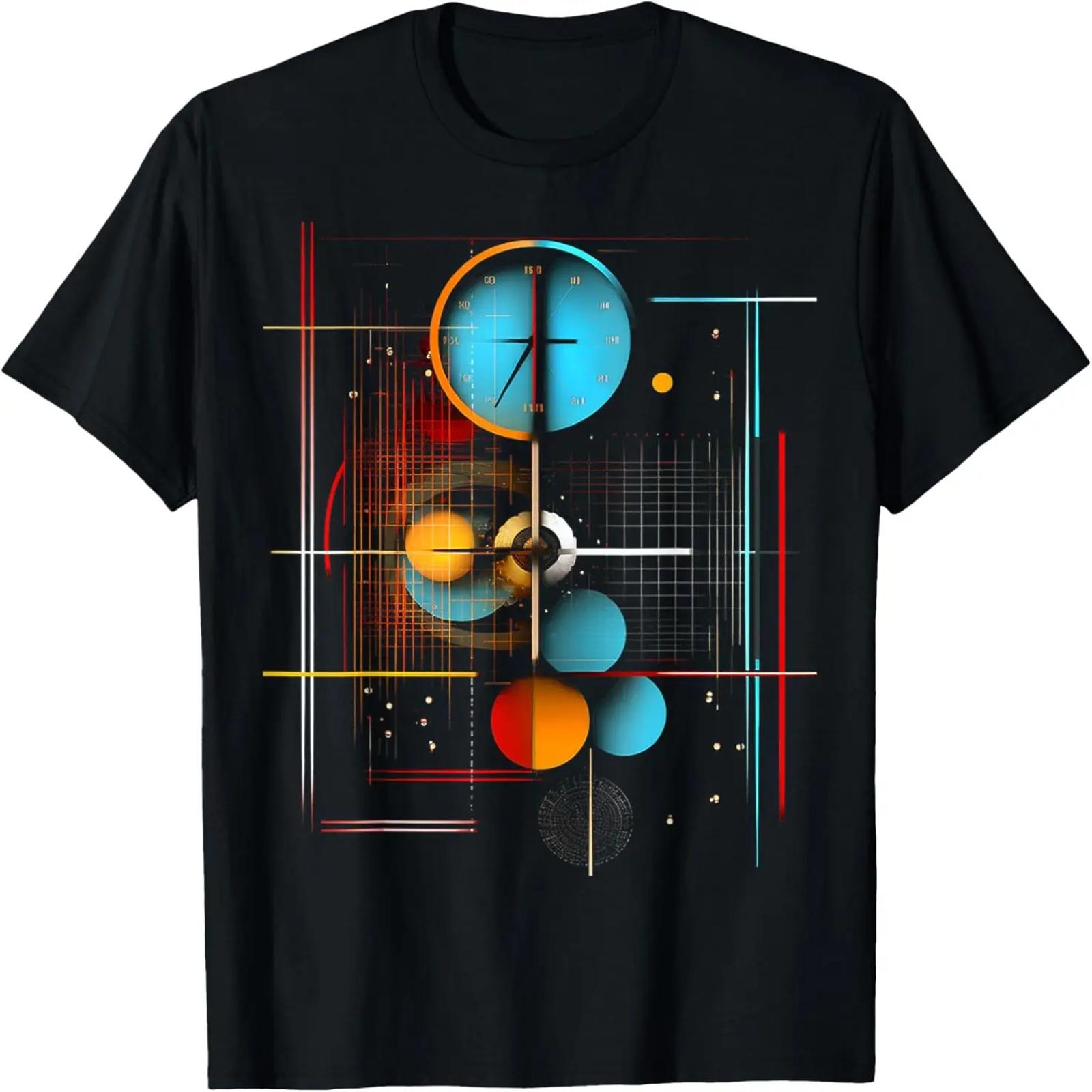 

Planet Abstract Art Geometric Graphic Motif Planet T-Shirt XXXXXL чорний