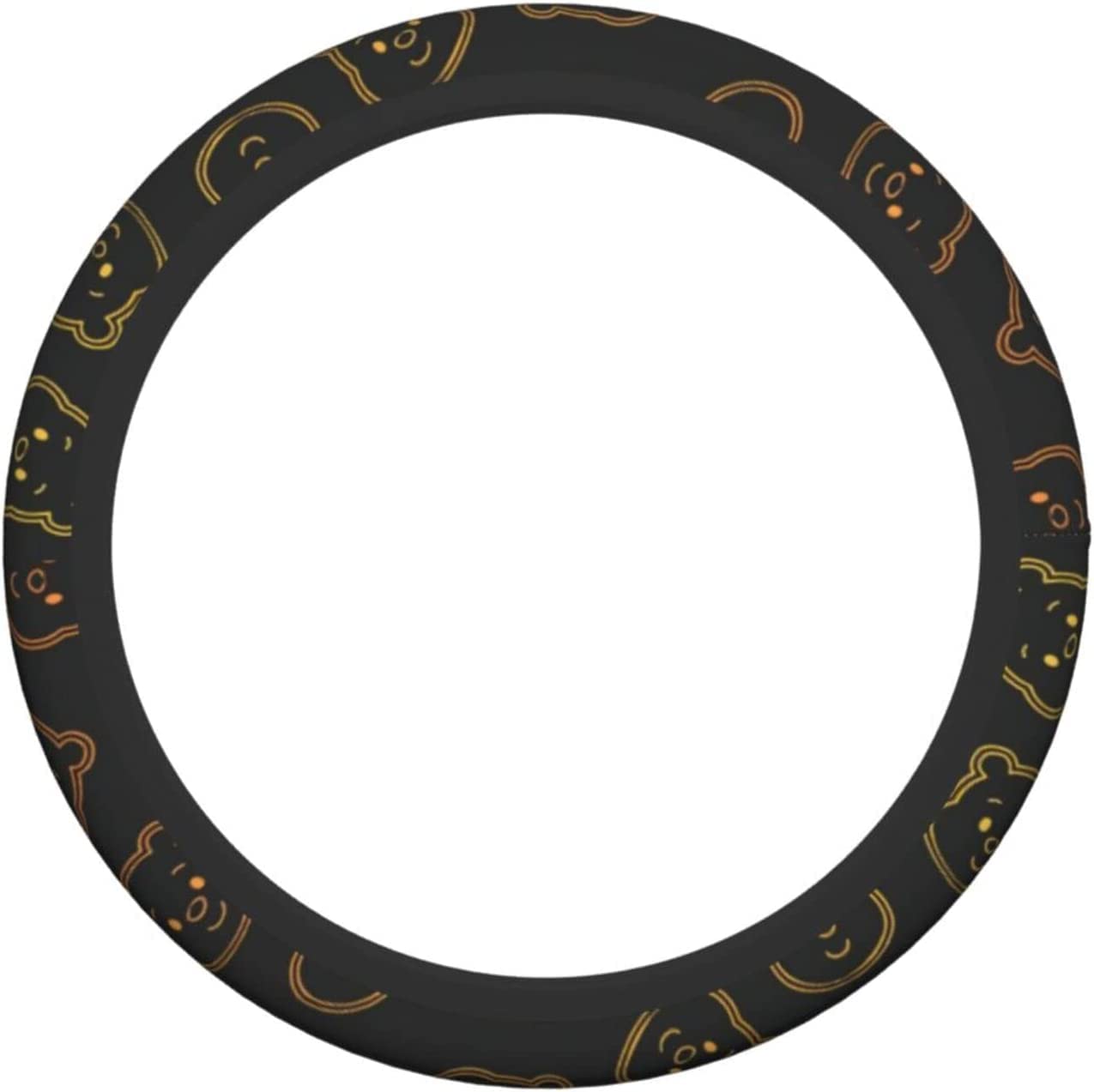 

Winnie the Pooh Car Steering Wheel Cover for Kei and Standard Comfortable to the Luxury Interior Suitable for All 38cm Cars, Stylish, Non-Slip,