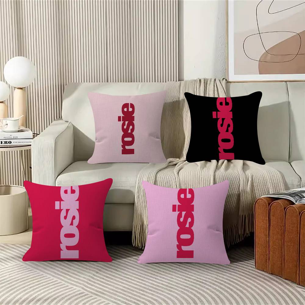 Ins Korean Sweet Pink Letters Pillowcases Home Bedding Decorative Pillow Cover Wedding Super Soft Pillow Case