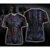 3D Print Knight Armor Cosplay T-shirt For Men In Men's Casual O-neck Short Sleeve T Shirts Streetwear Funny Tee Shirt Tops