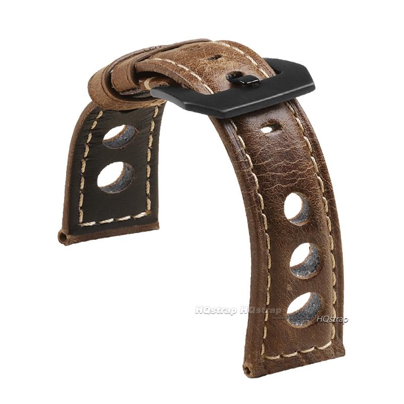 

Vintage Cowhide Watch Strap Bracelet Genuine Leather Watchband Women Men Fashion Watch Band Belt with Pin Buckle 20mm 22mm 24mm 20mm
