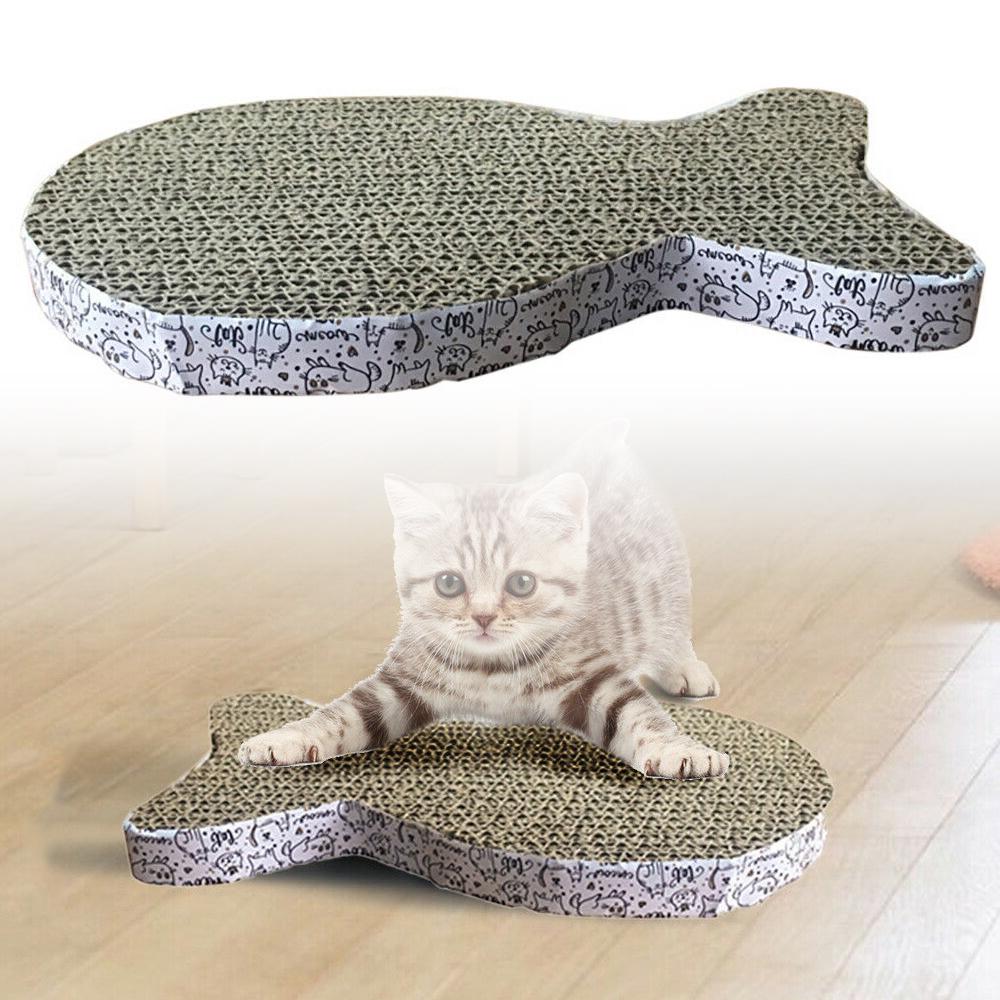 Cat Kitten Cardboard Corrugated Scratcher Scratching Pad Sofa Bed Board Mat Furniture