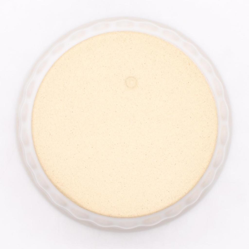 Banko Ware Oven-Safe Soufflé Cocotte (Small) Plates, Set of 2, White Vertical Stripes, Approx. 9cm Diameter, Microwave Safe, 06578-2