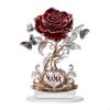 2D Acrylic Rose Flower Gift Mother Day Decoration Decorative Plaque for Closet