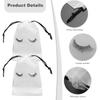 Good-50 Pieces Eyelash Aftercare Bags Plastic Makeup Bags Toiletry Makeup Pouch Cosmetic Travel With Drawstring