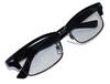 CYPHUS Metal Frame Sunglasses for Men and Women, Unisex, Casual Fashion, UV Protection (Black/Light Smoke)