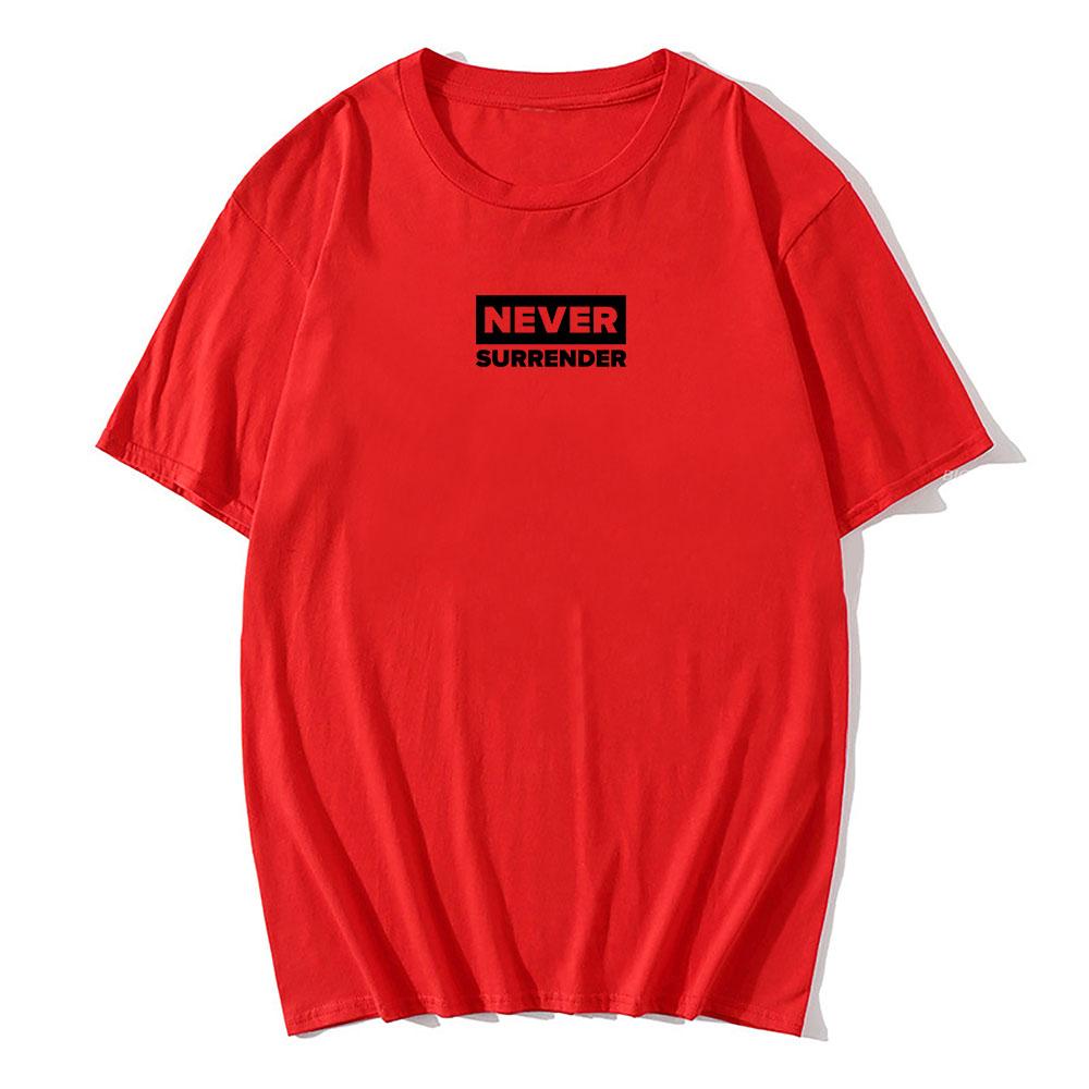 Never Surrender Tee Charlie Kirk Freedom T-shirt Cotton O-neck Short Sleeve Male Tshirts Casual Loose Fashion Men/Women T Shirt