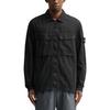 STONE ISLAND Old Effect Overshirt Black Unisex Tops 7915102WN-V0129